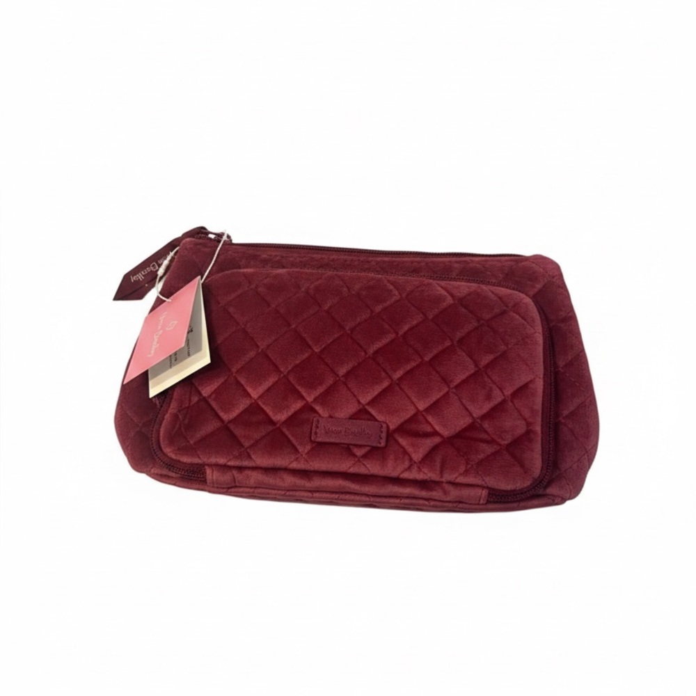 Vera Bradley Majestic Magenta Velvet Organizer Breast Cancer Awareness NWT